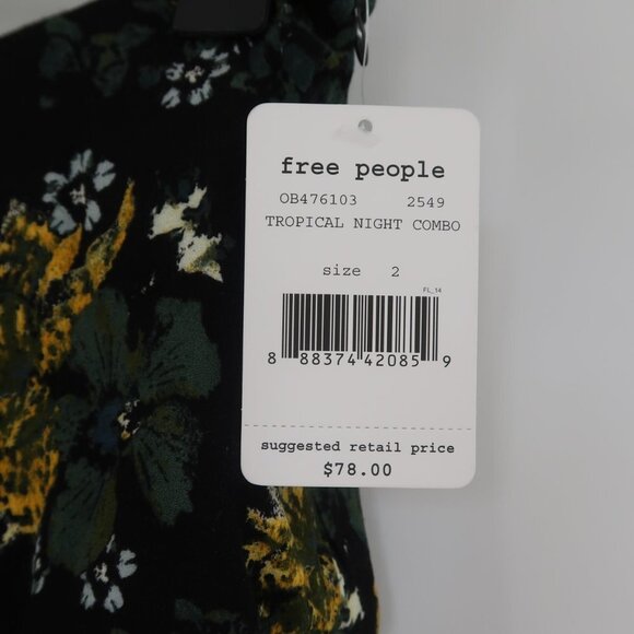 Free People Tropical Night Combo Shorts Size 2 New with tags - Picture 2 of 11